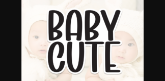 Baby Cute Font Poster 1