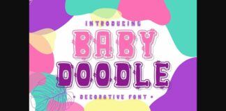 Baby Doodle Font Poster 1