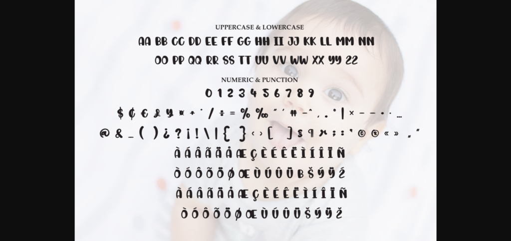 Baby Face Font Poster 9