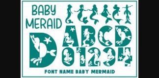 Baby Mermaid Font Poster 1