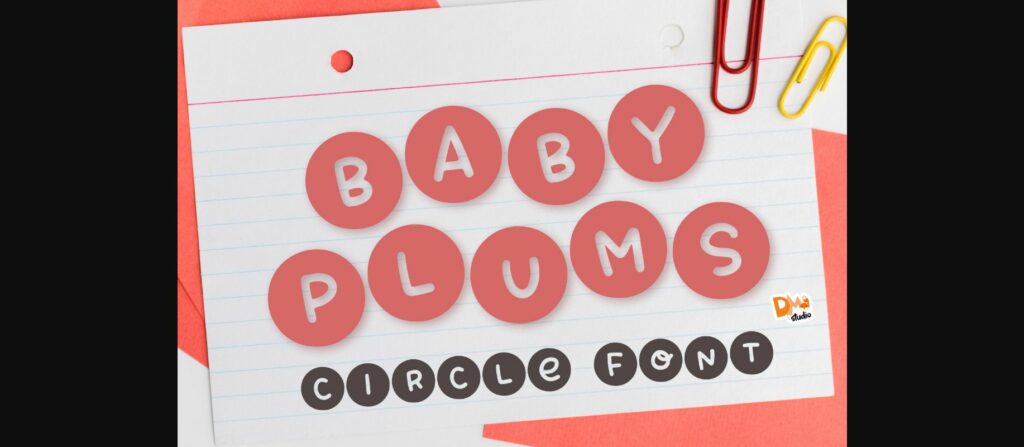 Baby Plums Font Poster 1