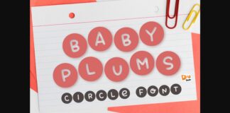 Baby Plums Font Poster 1