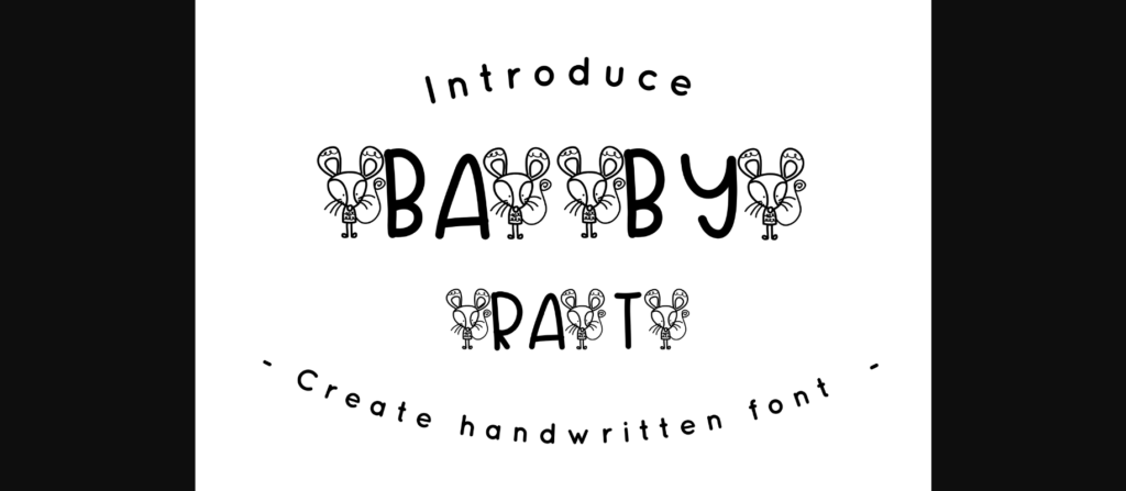 Baby Rat Font Poster 3