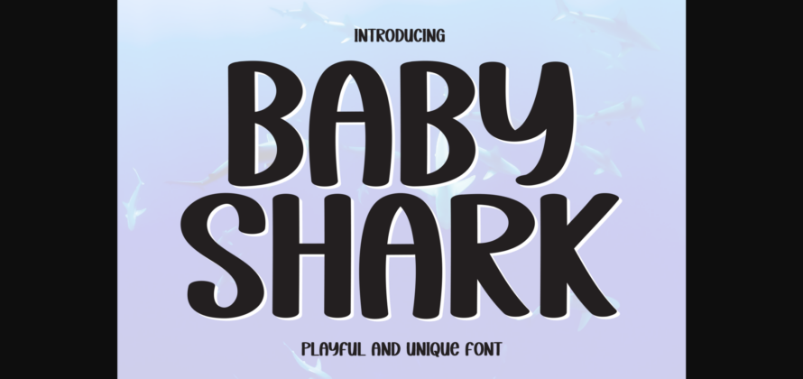 Baby Shark Font Poster 1