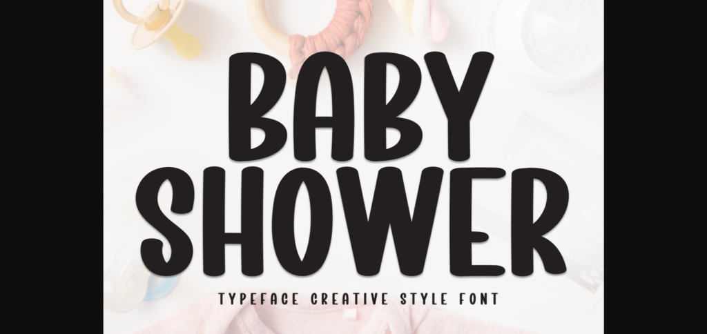 Baby Shower Font Poster 3