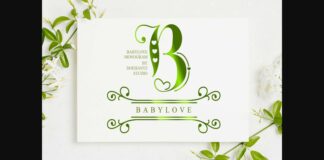 Babylove Monogram Font Poster 1