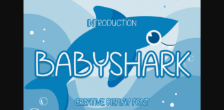 Babyshark Font Poster 1