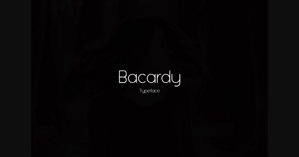 Bacardy Font Poster 3