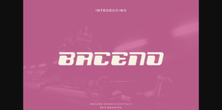 Baceno Font Poster 1