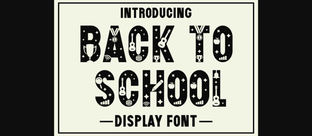 Back to School Font Poster 3