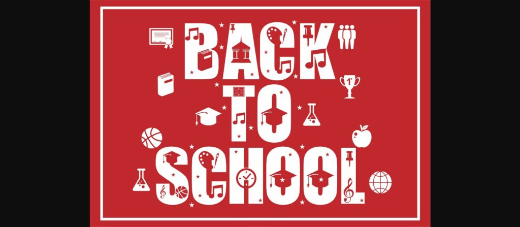 Back to School Font Poster 3