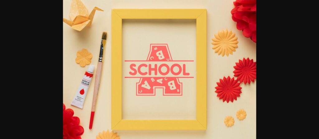 Back to School Monogram Font Poster 3