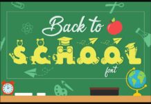 Back to School Font Poster 1