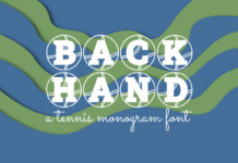 Backhand Font Poster 1