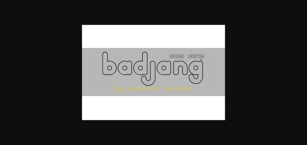 Badjang Font Poster 3