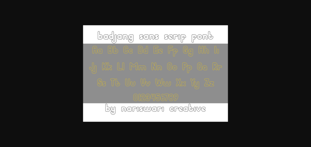 Badjang Font Poster 5