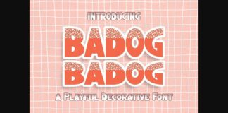 Badog Font Poster 1