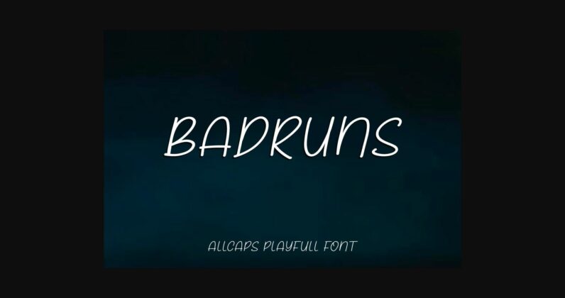 Badruns Font Poster 3