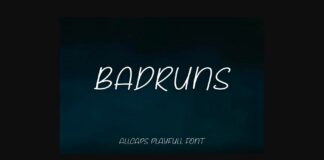 Badruns Font Poster 1