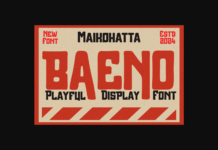 Baeno Font Poster 1