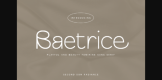 Baetrice Font Poster 1