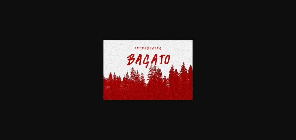 Bagato Font Poster 1