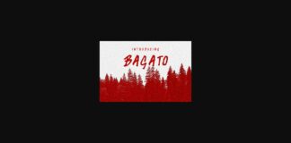 Bagato Font Poster 1