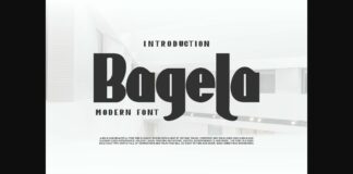 Bagela Font Poster 1