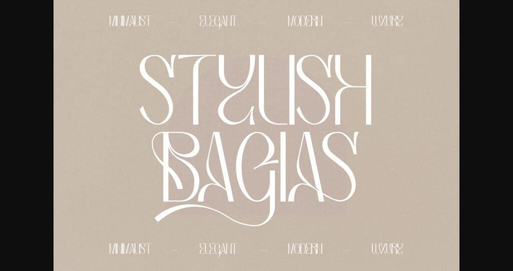 Bagias Font Poster 4