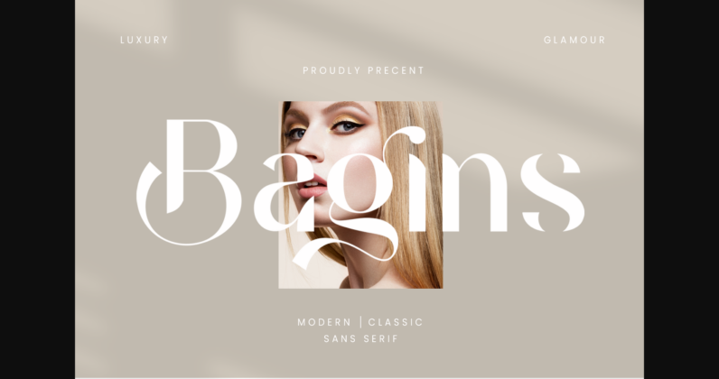 Bagins Font Poster 1