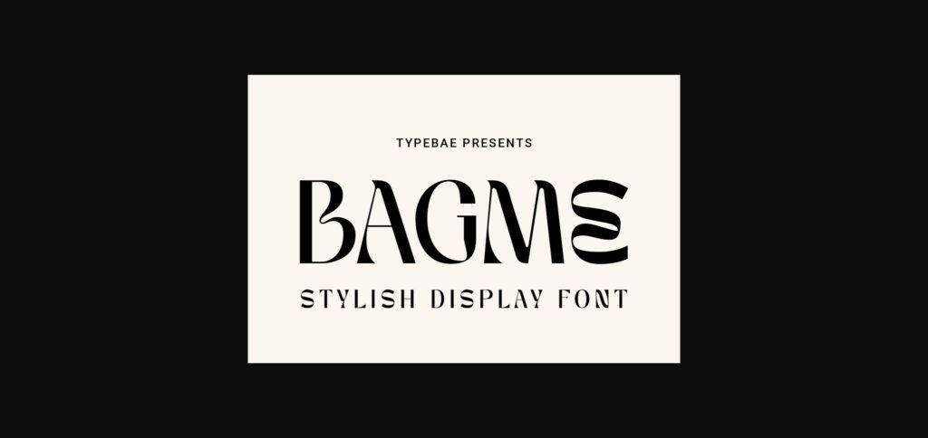 Bagme Font Poster 1