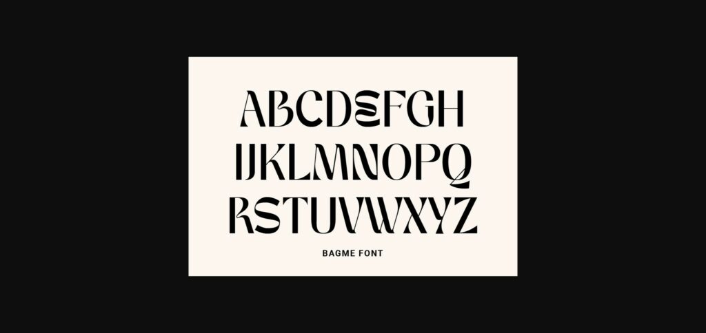 Bagme Font Poster 8