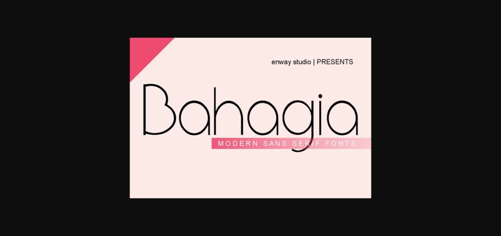 Bahagia Font Poster 1