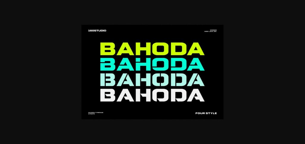 Bahoda Font Poster 3
