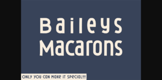 Baileys Macarons Font Poster 1