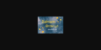 Baimaon Grow Lo Font Poster 1