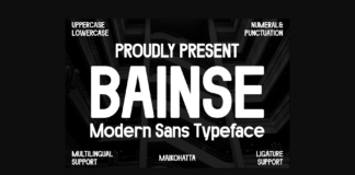 Bainse Font Poster 1