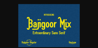 Bajigoor Mix Duo Font Poster 1