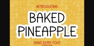 Baked Pineapple Font Poster 1