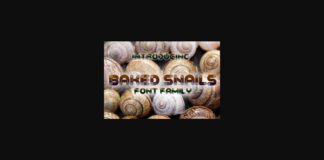 Baked Snails Font Poster 1