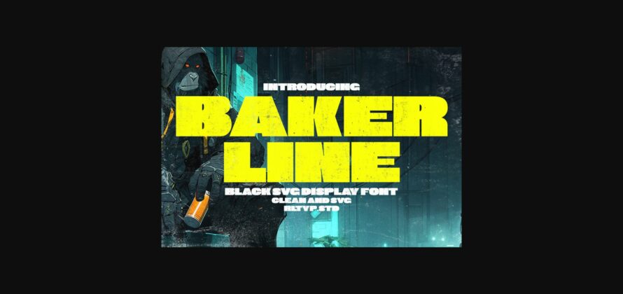 Bakerline Font Poster 3