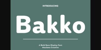 Bakko Font Poster 1