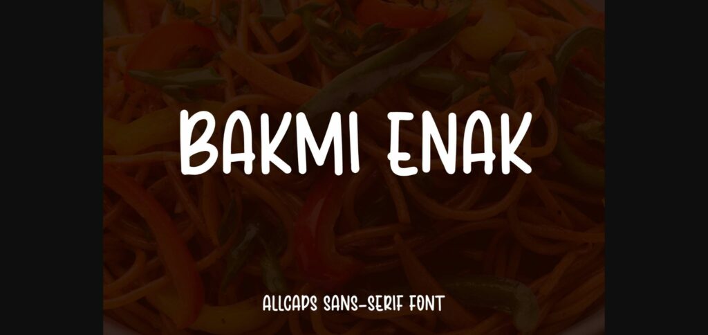 Bakmi Enak Font Poster 3