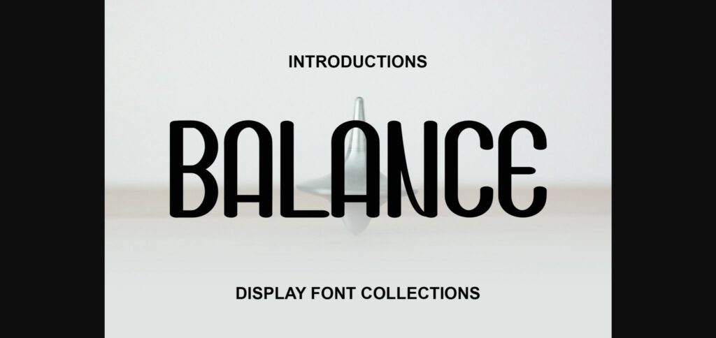 Balance Font Poster 3