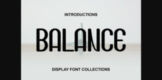 Balance Font Poster 1