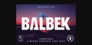 Balbek Font Poster 1