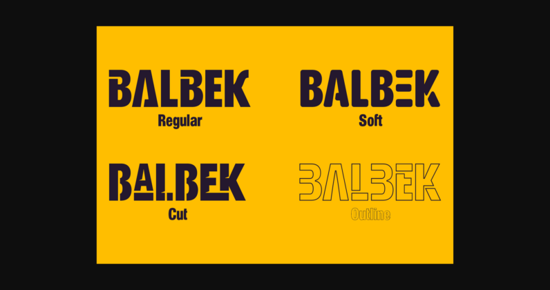 Balbek Font Poster 4