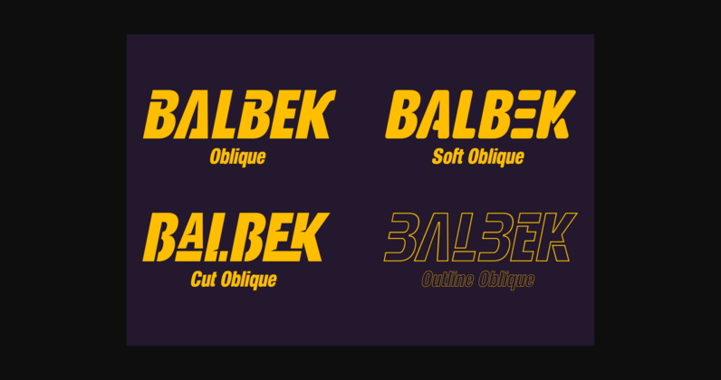 Balbek Font Poster 5