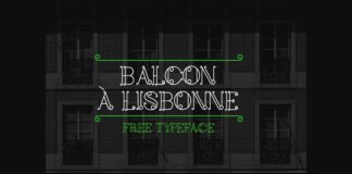 Balcon a Lisbonne Font Poster 1