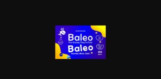 Baleo Font Poster 1